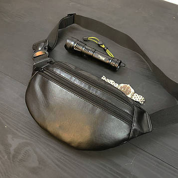 Сумка на пояс із еко-шкіри + Професійний ліхтар POLICE BL-X71-P50