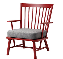 PERSBOL Крісло, коричневий червоний/Tibbleby beige/сірий705.259.19