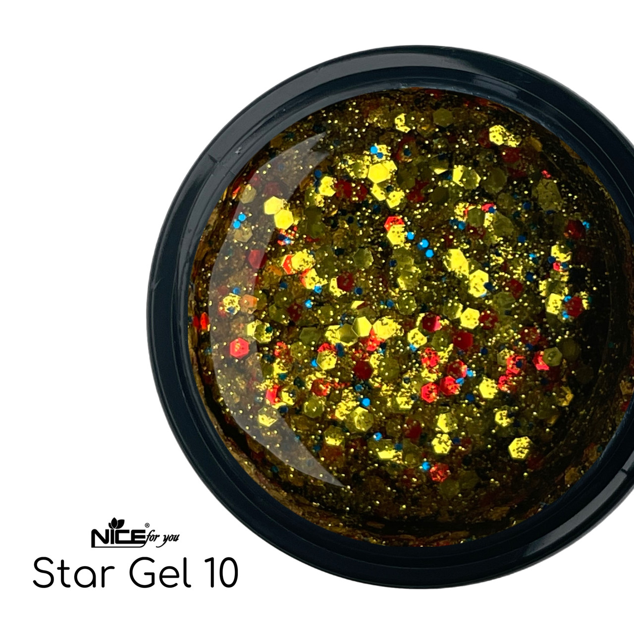 Стар гель Nice for you Star gel №10 Конфетті 5 г
