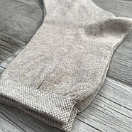 Шкарпетки чоловічі демісезонні гладкі 100% льон Житомир Premium, 25 розмір, 08601, фото 3