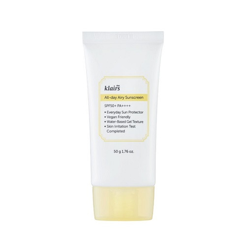 Klairs All-day Airy Sunscreen SPF50 Сонцезахисний крем, 50 г