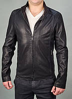 Куртка мужская из экокожи L-5XL арт.838, Цвет Черный, Международный размер L, Размер мужской одежды (RU) 48