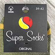 Шкарпетки чоловічі середні бавовна із сіткою Super Socks, арт 004, рис. 089, розмір 39-42, хакі, 004, фото 4