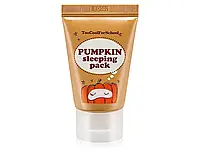 Нічна маска для обличчя з екстрактом гарбуза Too Cool For School Pumpkin Sleeping Pack, 30 мл Південна Корея