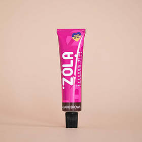 Фарба для брів з колагеном Zola Eyebrow Tint With Collagen 04 Dark Brown, 15 мл
