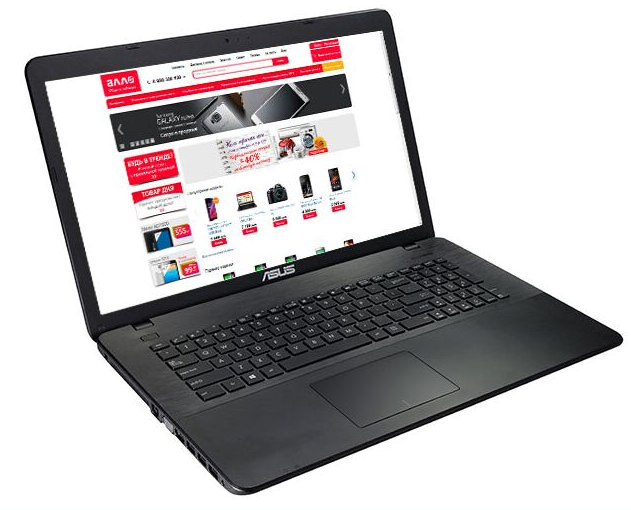 Ноутбук ASUS X751LA-Intel Core i5-4210-1.7GHz-8Gb-DDR3-500Gb-HDD-W17.3-Web-DVD-R-(B-)-Б/В, фото 1
