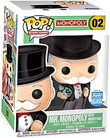 Эксклюзивная виниловая фигурка Funko POP 02 Mr Monopoly With Money Bag