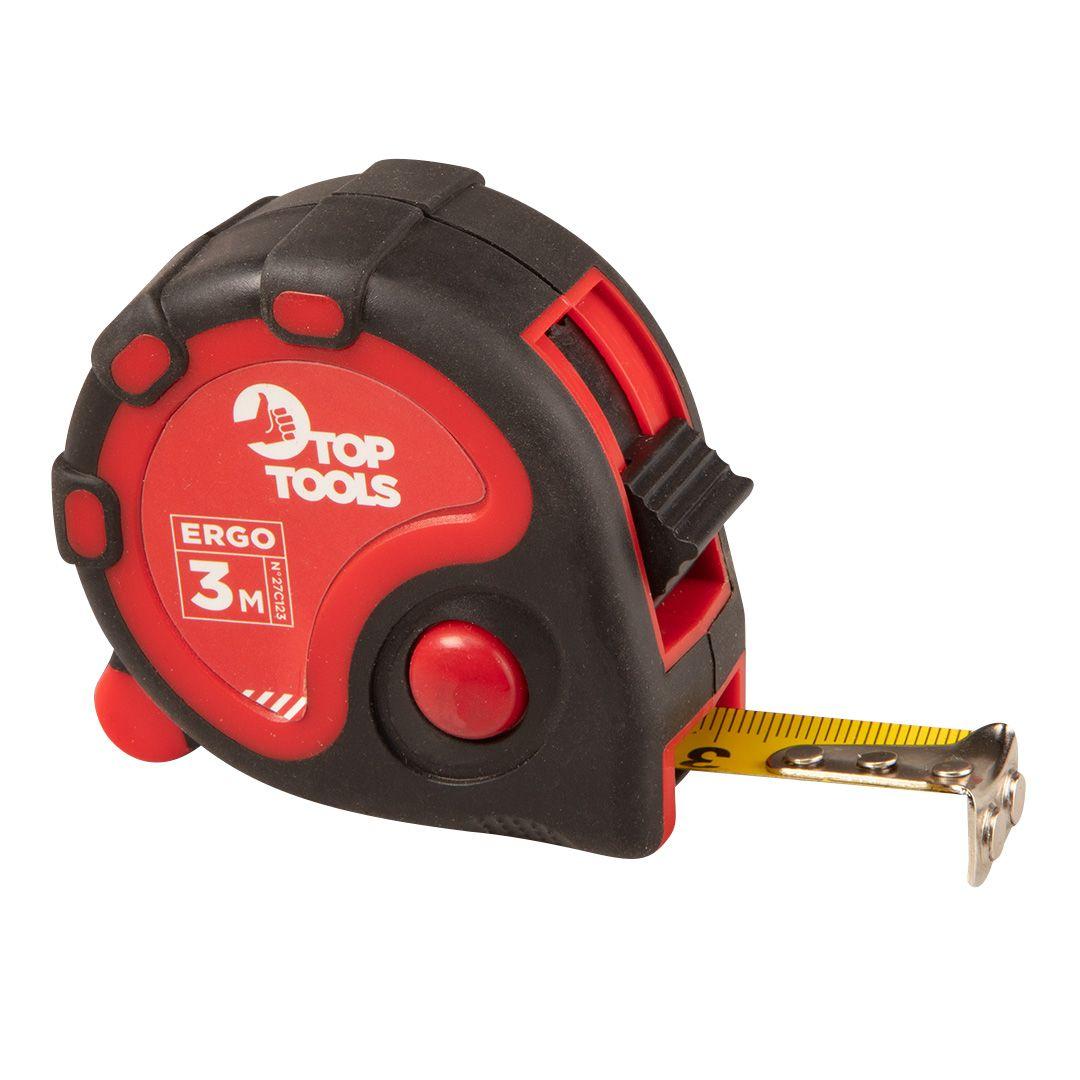 Рулетка з блокатором стрічки Top Tools 27C123 300x1,6см