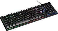 Игровая компьютерная клавиатура 2E GAMING KG280 с LED подсветкой. Клавиатура игровая. Цвет чёрный