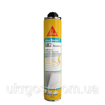 Клей-піна під пістолет SikaBoom-582 Foam Fix 750 мл (715470), фото 1