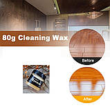 Поліроль воскова для меблів Beewax бджолиний віск, для відновлення зовнішнього вигляду дерева, 80g, фото 8