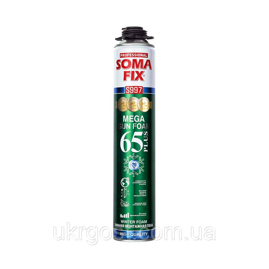 Піна монтажна професійна Soma Fix S997 MEGA plus зимова 850 мл