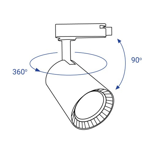 Трековый светильник 12w AL100 Feron 4000К белый/черный - фото 2 - id-p601778990