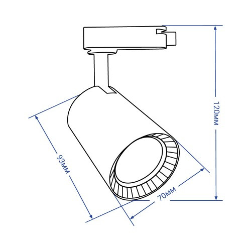 Трековый светильник 12w AL100 Feron 4000К белый/черный - фото 3 - id-p601778990