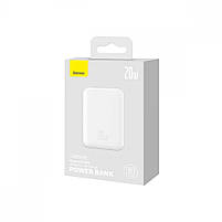 Зовнішній акумулятор з бездротовою зарядкою Baseus Magnetic 20W 10000mAh для iPhone 12/13/14/15 White, фото 3