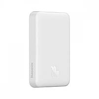 Зовнішній акумулятор з бездротовою зарядкою Baseus Magnetic 20W 10000mAh для iPhone 12/13/14/15 White, фото 7