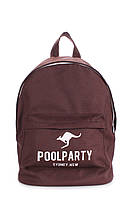 Городской рюкзак POOLPARTY коричневый (backpack-oxford-brown)