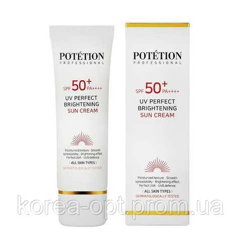 Солнцезащитный Крем POTETION UV Perfect Brightening Sun Cream SPF 50+ PA++++ - 50мл - фото 2 - id-p1838971667