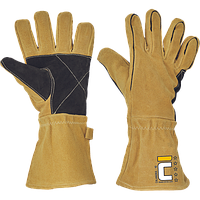 Перчатки с крагами сварочные CALANDRA Cerva желтые