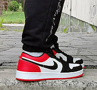 Чоловічі Кросівки Nike Air Jordan Black-White-Red Яскраві