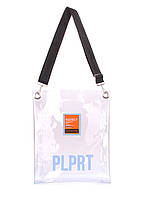 Прозрачная женская сумка POOLPARTY Clear с ремнем на плечо (clear-pink)