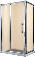RH916L, Rhein, душова кабіна 120 х 80 см, рама хром, скло матове 6 мм