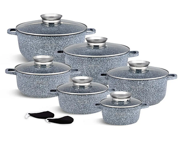 Набір гранітних каструль Edenberg EB-8144 12 предметів