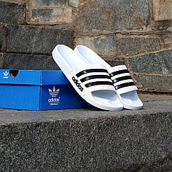 SALE Adidas сланці капці шльопанці білі