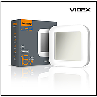 LED світильник ART IP65 квадратний VIDEX 15W 5000K