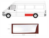 Ремвставка крыла задн левый (передний колесом, висота 50см) Mercedes SPRINTER; VW LT 01.95-07.06 Ре