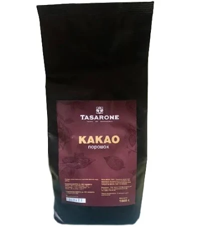 Какао порошок "Tasarone" 20-22% 1кг м'яка упаковка