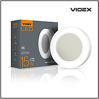 LED світильник ART IP65 круглий VIDEX 15W 5000K