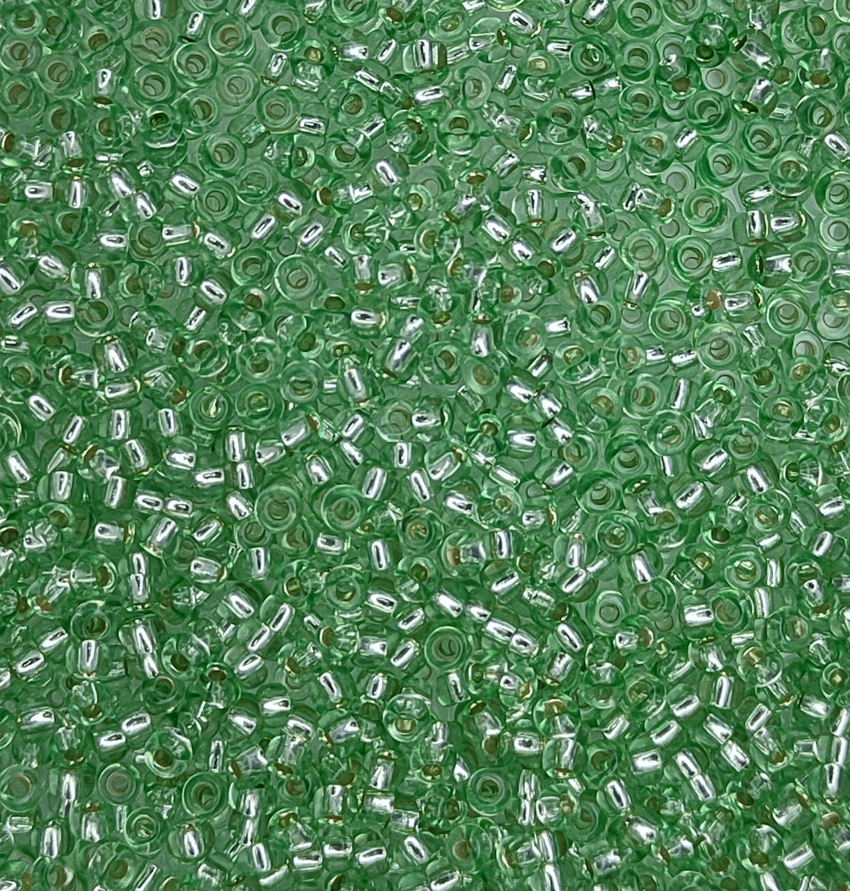 78161 чеський бісер Preciosa 10 грам вогник зелений яскравий