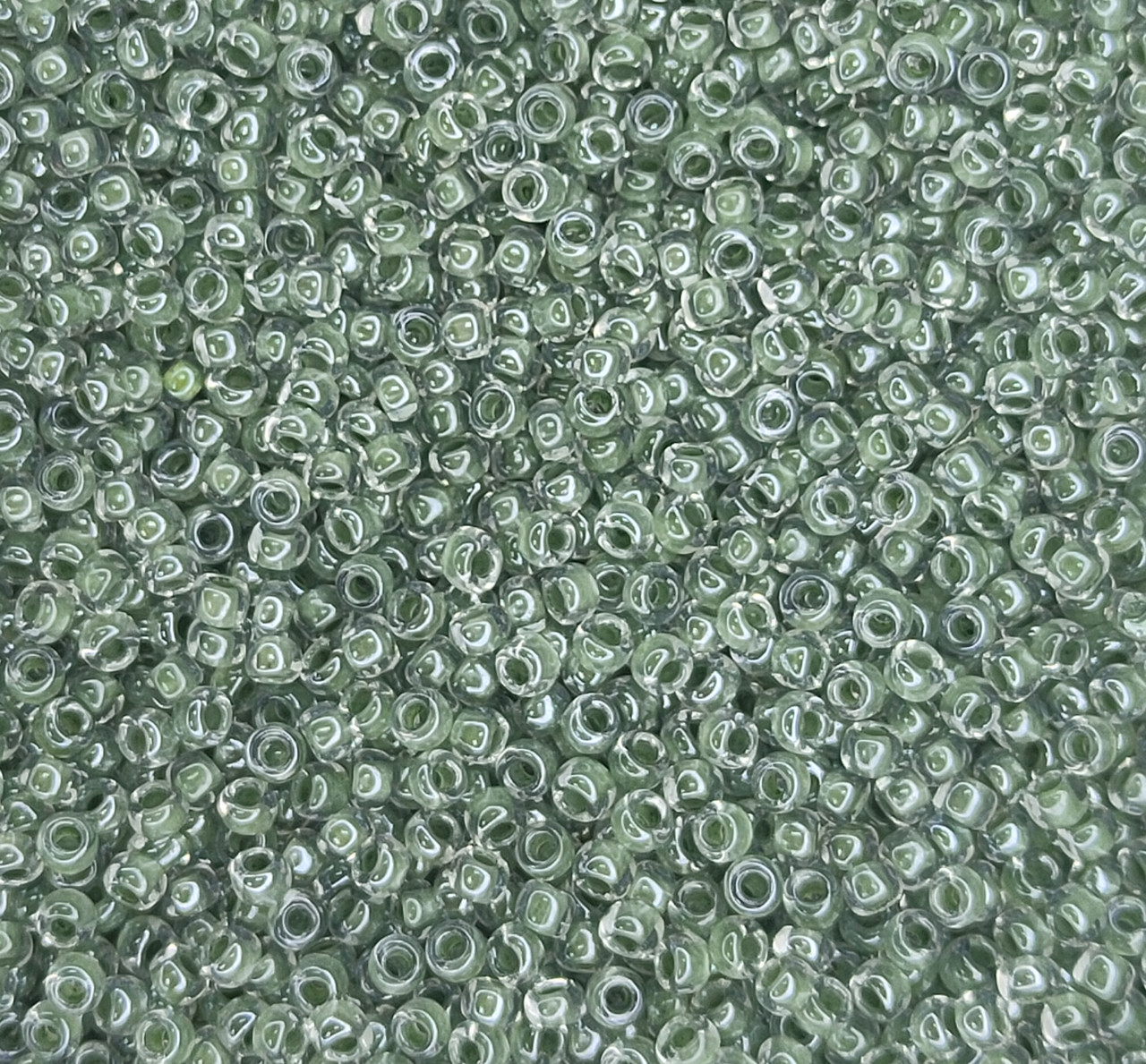 38659 чеський бісер Preciosa 10 грам профарбований сіро-зелений
