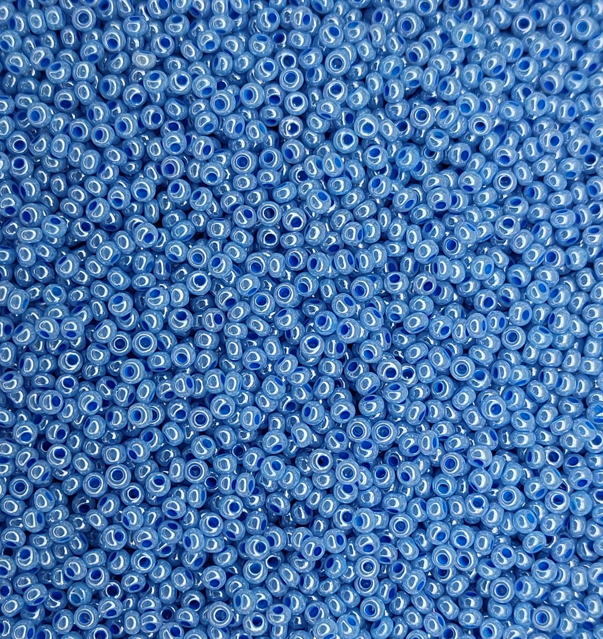 37136 чеський бісер Preciosa 10 грам перлинний блакитний пастельний