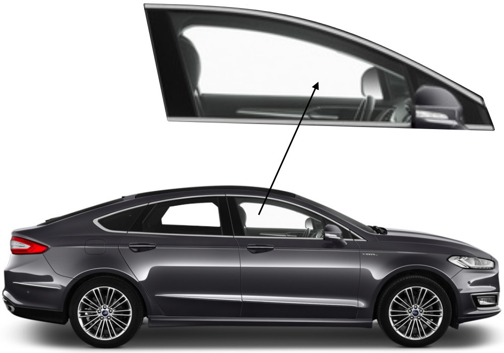 Бічне скло Ford Mondeo 2014-2023 передніх дверей праве