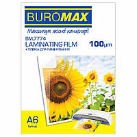 Пленка для ламинирования Buromax ф.А6 (1шт) 100мкм NoВМ.7774