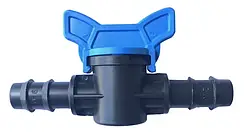 Кран прохідний для крапельної трубки EVSI Plasnik