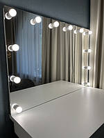 Безрамні гримерні з лампами