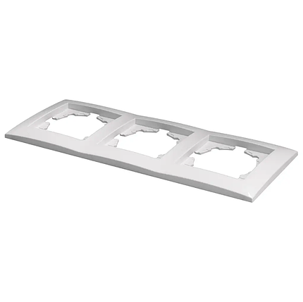 Рамка 3-місна Marshel Ideal біла FI-3-W, фото 1