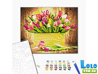 Картина по номерам Праздничные тюльпаны, Brushme (40х50 см) (108526)