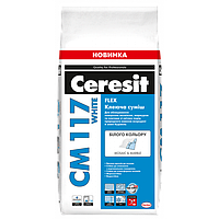 Клей для плитки Ceresit CM 117 WHITE FLEX 5 кг