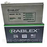 Акумулятор олив'яно-кислотний Rablex 12V-7Ah