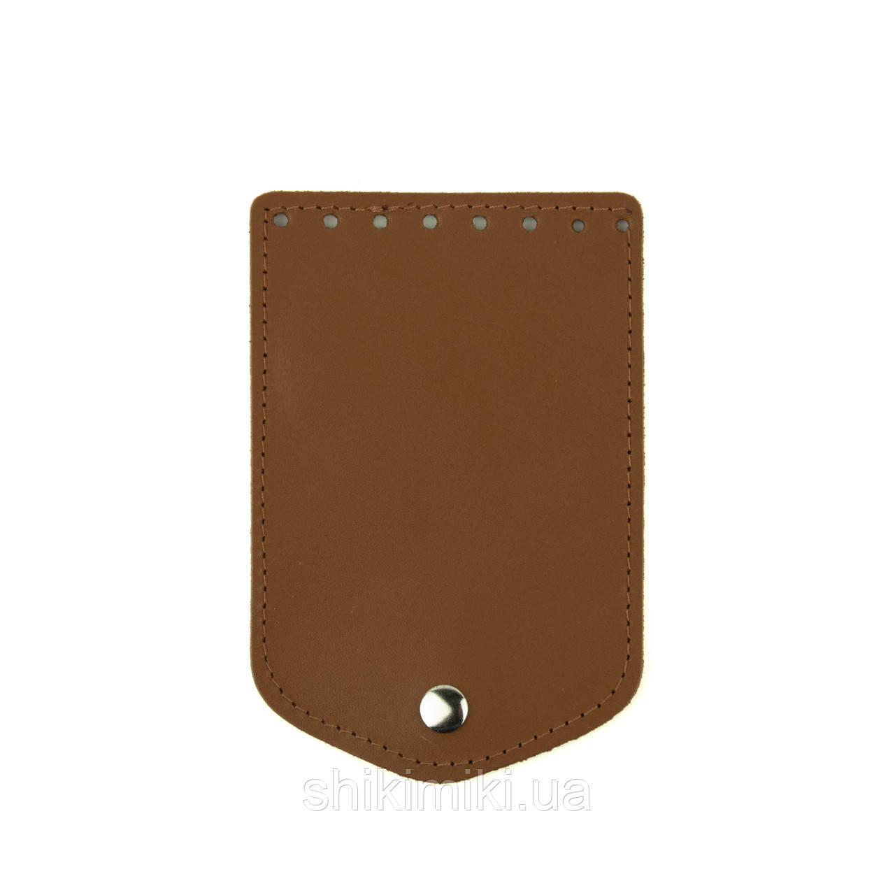Клапан для міні сумки з кнопкою (15*10), колір Карамельний, фото 1