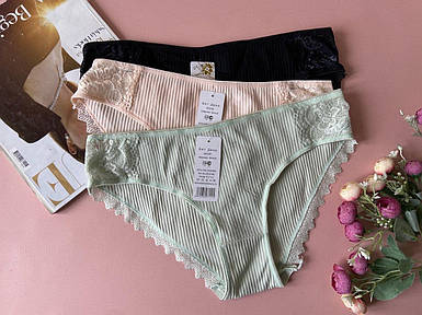 XL Набір бавовняних жіночих трусиків сліп великих розмірів