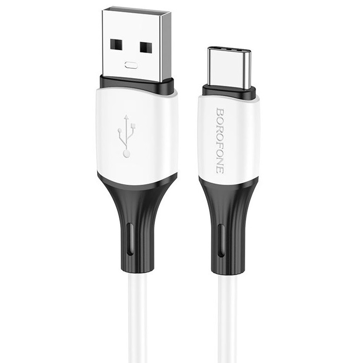 Кабель для зарядки Type-C Android BOROFONE BX79 |1м| Білий, фото 1