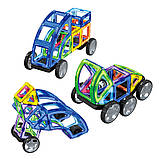 Дитячий конструктор магнітний Limo Toy LT3003 Транспорт 87 деталей, фото 7