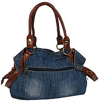 Женская джинсовая коттоновая сумка с двумя ручками Fashion jeans bag Лучшая цена