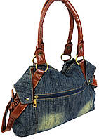 Вместительная женская джинсовая коттоновая сумка Fashion jeans bag Лучшая цена