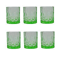 Набор стаканов из 6 шт стекло "Classic" зеленый VB047